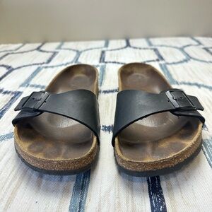 Birkenstock Size 40 Black Slide Sandals